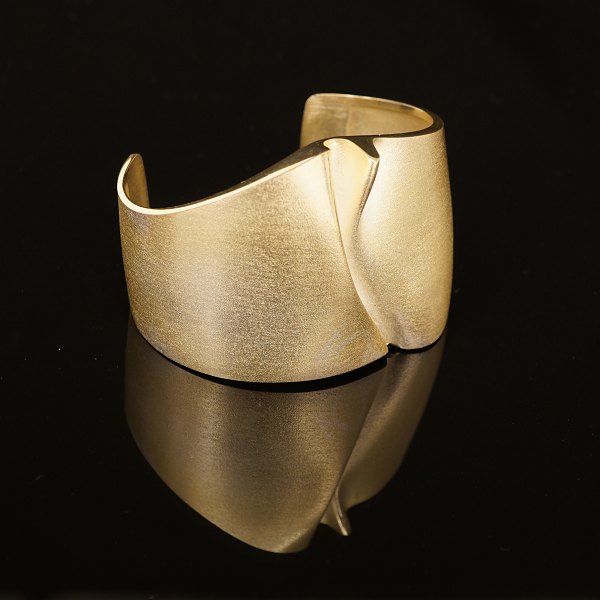 Lapponia: Ovaler Armring in Sterlingsilber. B: 6cm