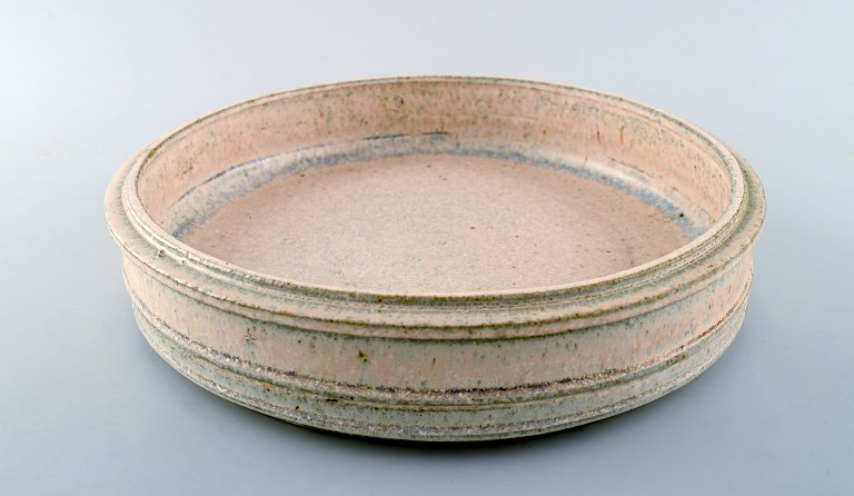 Kähler, Denmark, glazed large stoneware dish, 1960 s.