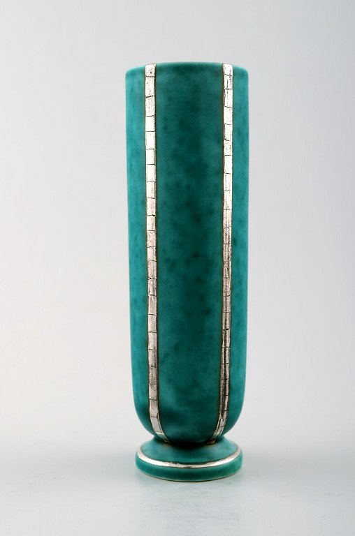 Wilhelm Kåge, Gustavsberg, Argenta vase i keramik, Art deco.