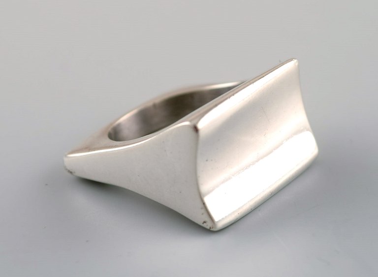 Swedish modernist silver ring. 1960 s.
