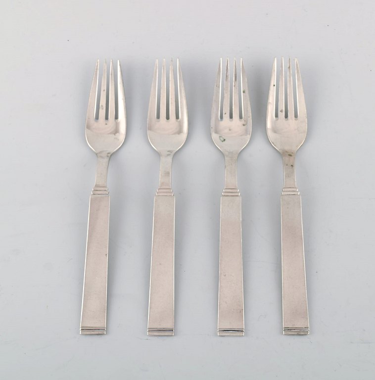 Horsens Denmark: "Funkis III". 4 pcs. lunch fork.
