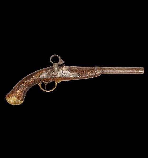 Ringhanepistol model M1848 Kronborg. L: 46cm