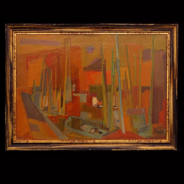 Pierre André Bouey, 1898-1976, aus dem Atelier des Künstlers. Signiert. Öl auf 
Leinen. Lichtmasse: 45x64cm. Mit Rahmen: 54x73cm