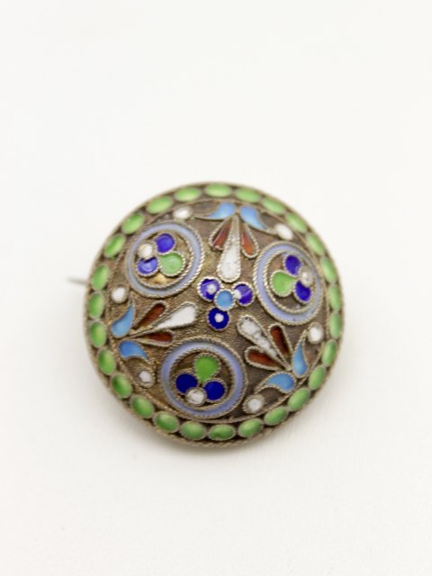 Cloisonne broche