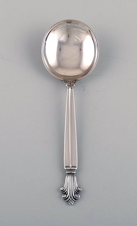 Georg Jensen Acanthus boullion spoon in sterling silver.
