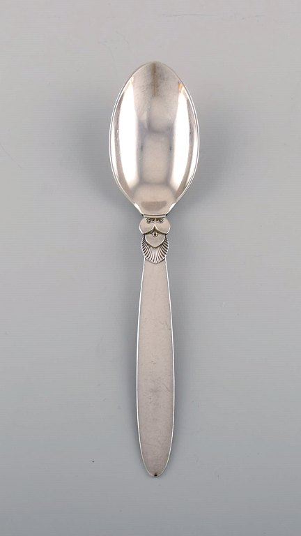 Georg Jensen Kaktus spiseske i sterlingsølv. Dateret 1933-44. 
