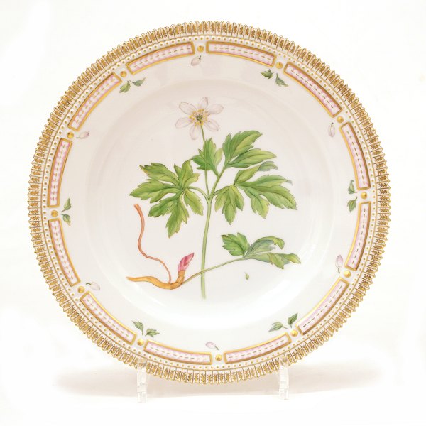 Flora Danica dinner plate #624 (3549). "Anemone memorosa L". D: 25,5cm