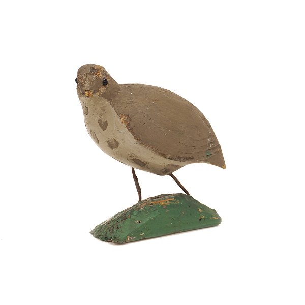 Swedish Folkart: Wood cut bird. Sweden circa 1880-1900. H: 12,5cm. L: 15cm