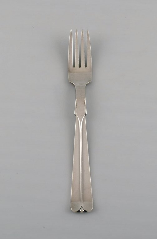 Hans Hansen sølvtøj Arvesølv nr. 7. Art deco middagsgaffel i sterlingsølv. 
1930
