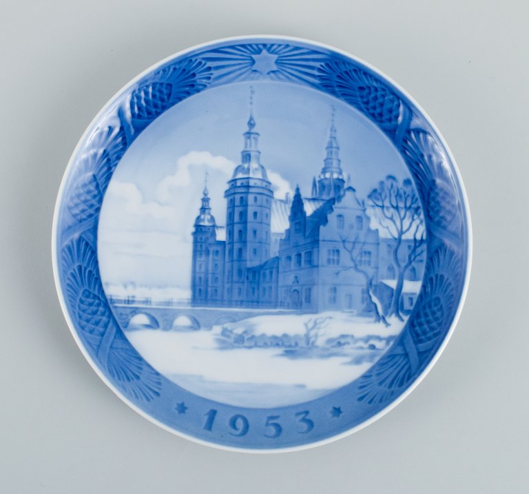 Royal Copenhagen, Kgl. Juleplatte fra 1953.
