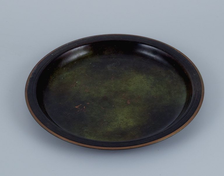 Danish design, Art Deco bronze dish.