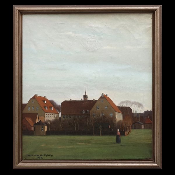 Jeppe Madsen-Ohlsen, 1891-1948, oil on canvas. Signed and dated 1938. Visible 
size: 57x50cm. With frame: 64x57cm