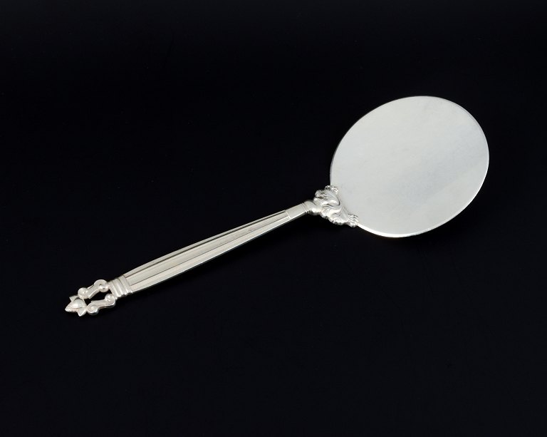 Georg Jensen, Acorn, large serving spade in sterling silver.