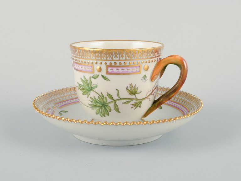 Royal Copenhagen Flora Danica coffee cup and saucer.