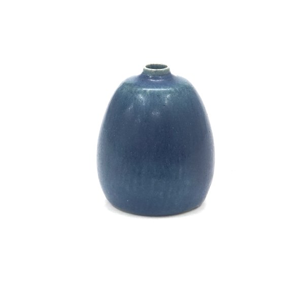 Kleine Steinzeug Vase von Eigil Hinrichsen. Signiert. H: 6,5cm