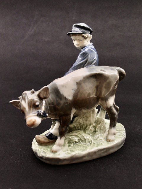 Royal Copenhagen boy with calf 772