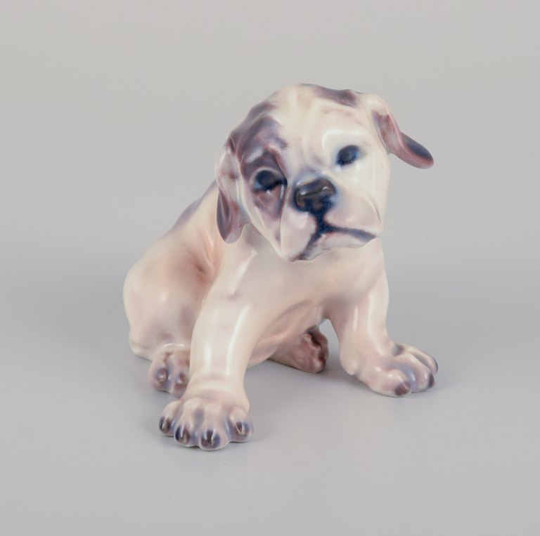 Dahl Jensen porcelain figurine of an English Bulldog puppy.