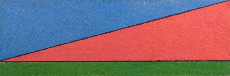 Unknown European artist. Oil on canvas.Abstract motif.