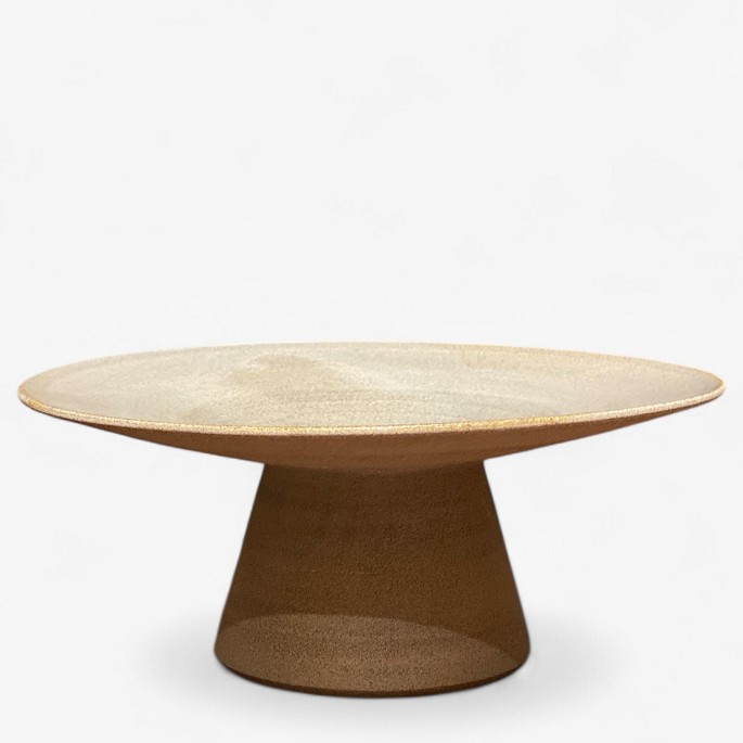 Håndlavet opsats/pedestal i delvist glaseret stentøj. Ancher Studio
7 stk. på lager
