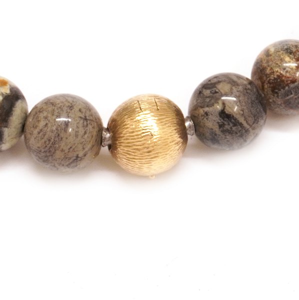 Ole lyngaard Kugelschliesse aus 14kt Gold. D: 10mm