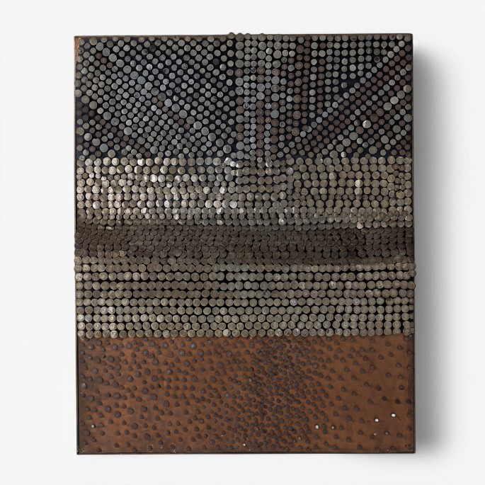 Oluf Gravesen.
Wall-mounted relief with nails. Signed by the artist.
1 pc. in stock
