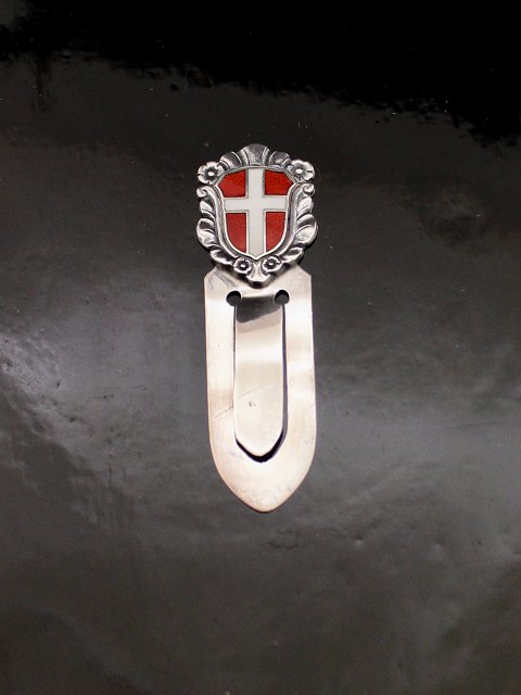 Sterling silver bookmark