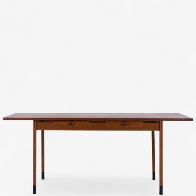 Arne Poulsen / Vilhelm WohlertRare mahogany desk with two drawers and shoe. Designed in 1958.1 pc. in stock