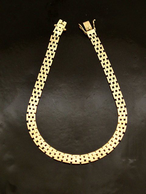 14 carat gold brick bracelet