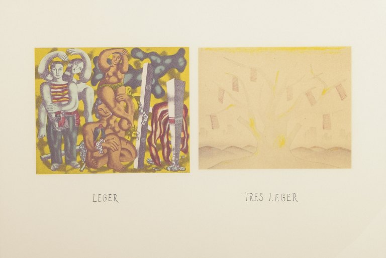 Erik DietmanLéger / Très Léger, litografi, signeret og nummereret 49/75, 1977.