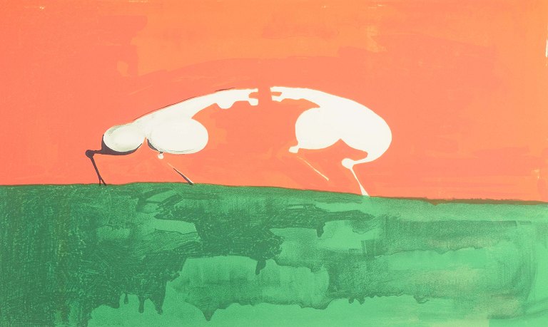 Lis Hooge-Hansen (1931–1981)Farvelitografi.