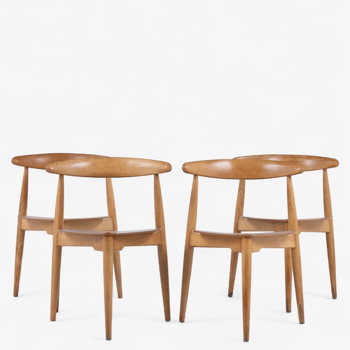 Hans J. Wegner / Fritz Hansen.FH 4130 - Sæt á 4 