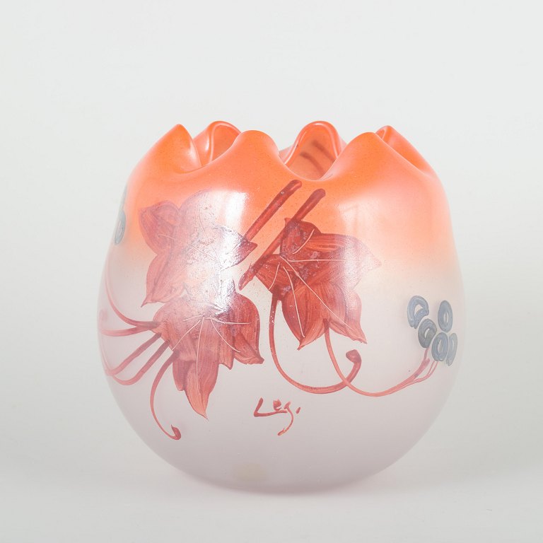 Légras, France.
Art Deco glasvase, 1930’erne