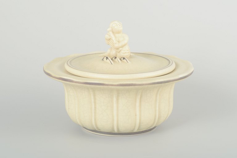 Jens Jacob Bregnø for Royal Copenhagen
Lidded jar, c. 1930s.