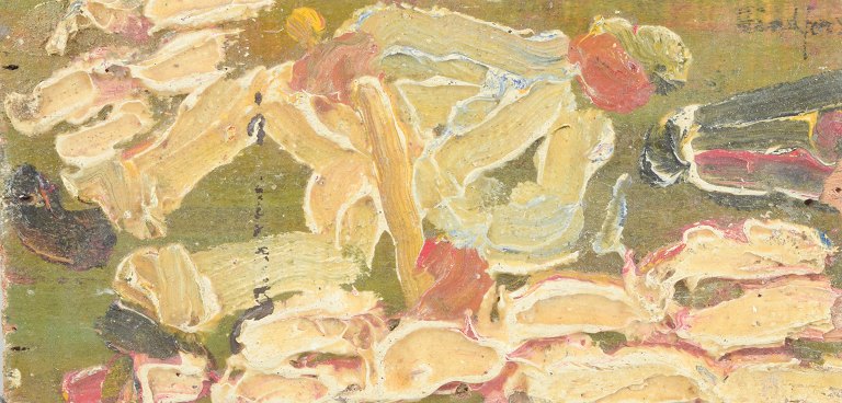 Svensk kunstnerOlie på plade (pastos teknik). Ca. 1970’erne.