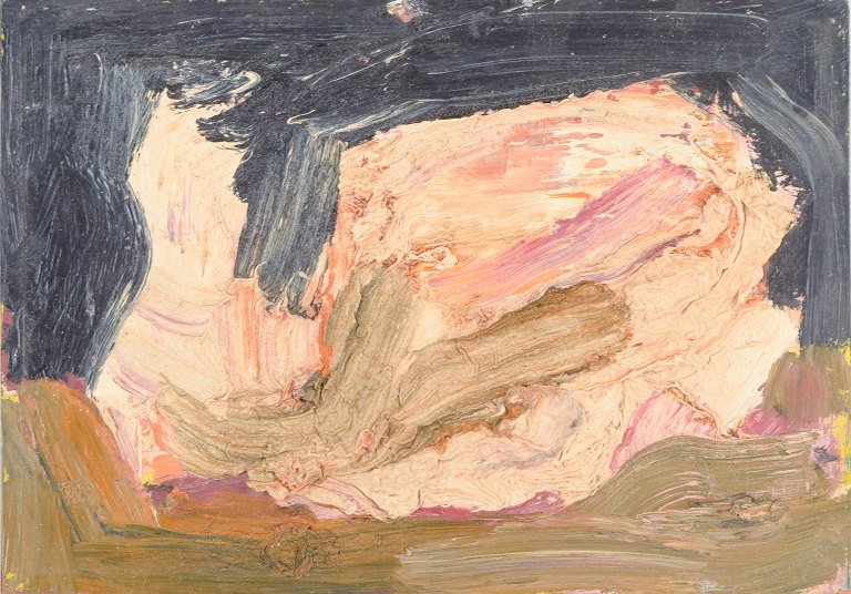 Ubekendt kunstnerOlie på træplade. Ca. 1960’erne.