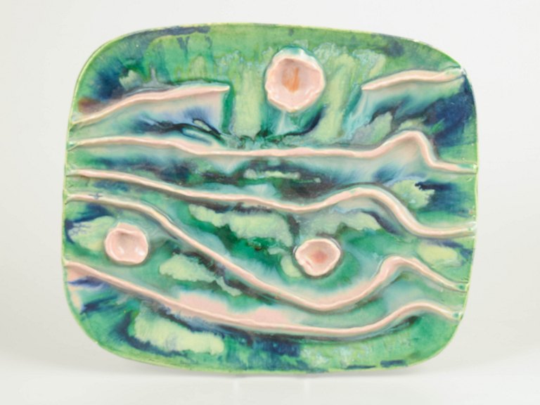 Leszek Dutka (1921-2014) Organisk relief, 1972. Signeret.