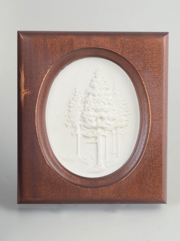 MeissenBiscuit plakette, ca. 1970’erne.