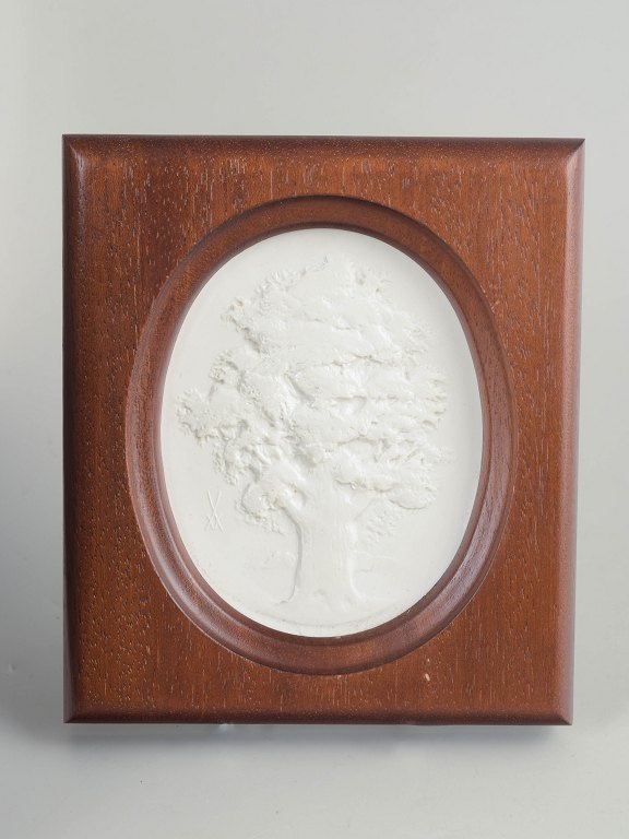 MeissenBiscuit plakette, ca. 1970’erne.