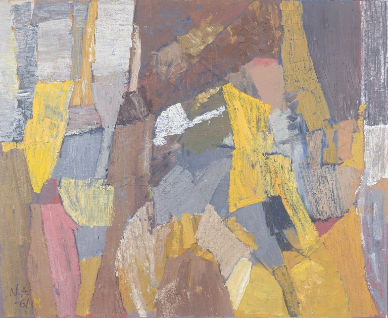 Niels Andersen, olie på lærred, svensk billedkunstner.