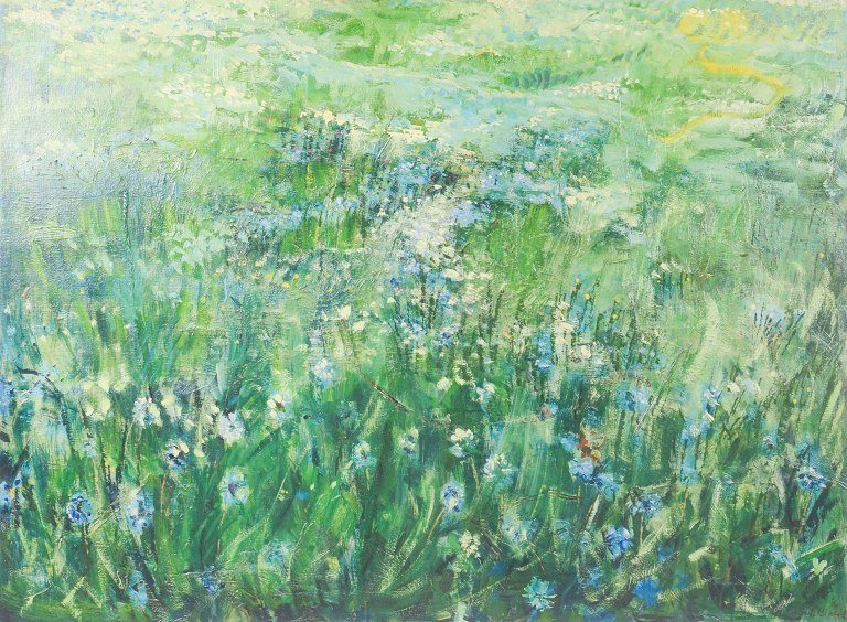 Henrik Bloch, oil on canvas, listed Danish artist.