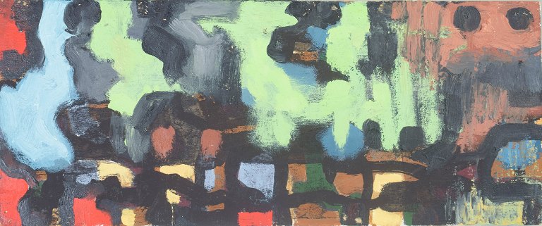 Magnus Wijkström, oliemaleri på plade, svensk billedkunstner.