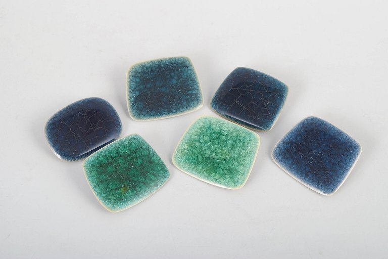 Ole Bjørn Krüger, set of six unique brooches.