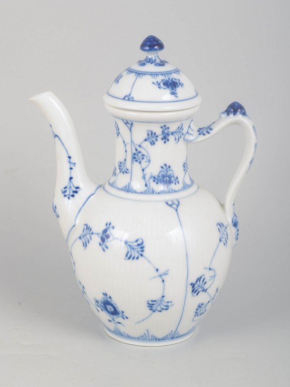 Royal Copenhagen, Musselmalet Riflet, kaffekande.